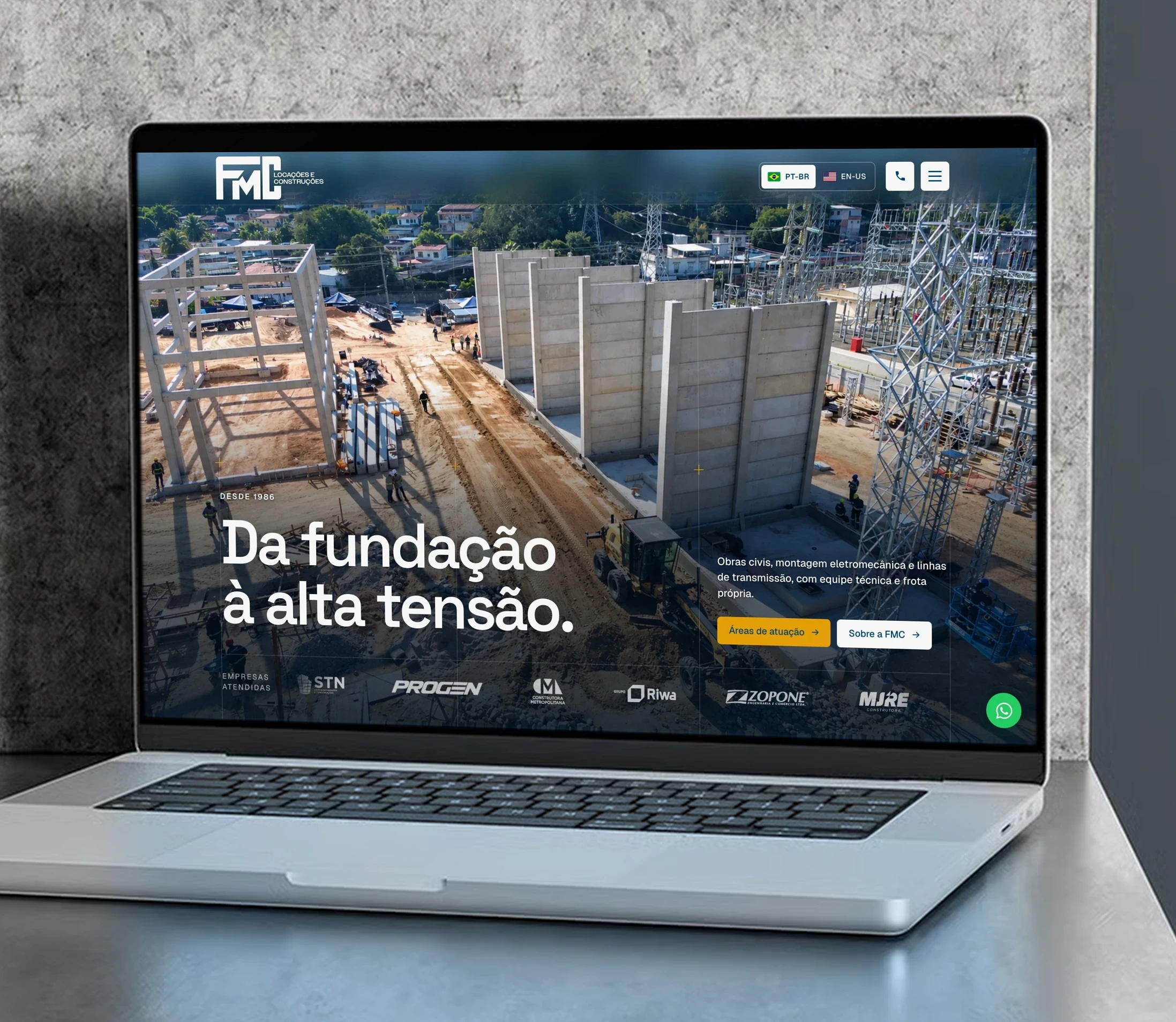 Site da FMC Construções